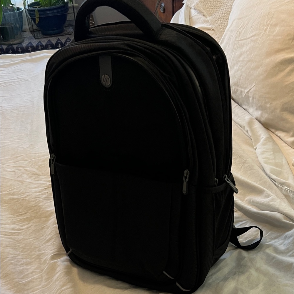 HP Jet Black Tech Backpack